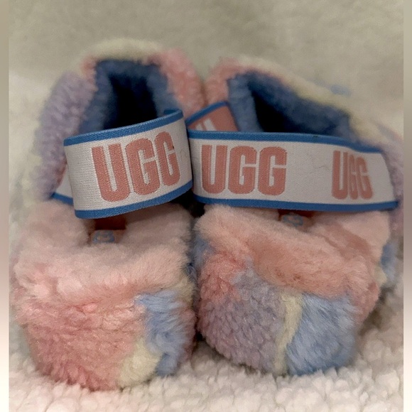 New UGG Fluff Yeah slide flat sandals in Multi color in size 9 - Picture 7 of 8